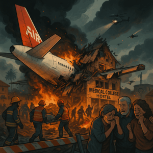 Tragedy in Ahmedabad: Over 200 Dead in Air India Crash Minutes After Take-Off